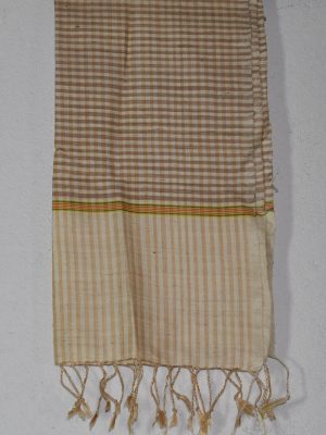 LYSEBRUN STRIBET NATURSILKE   K62