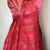 RØD IKAT SILKESARONG   nr.11.