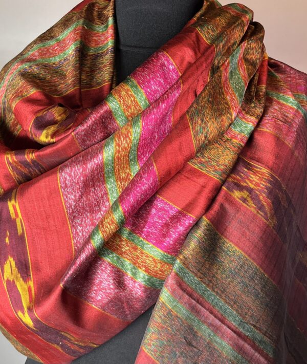 VILDT IKAT SILKE STOLA   nr.12.   k72.