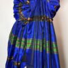 BLÅ IKAT SILKE SARONG  NR.15.  k72.