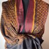 HÅNDVÆVET SILKE SARONG   nr.17. k72.