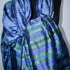BLÅ IKAT STOLA,SARONG   K45